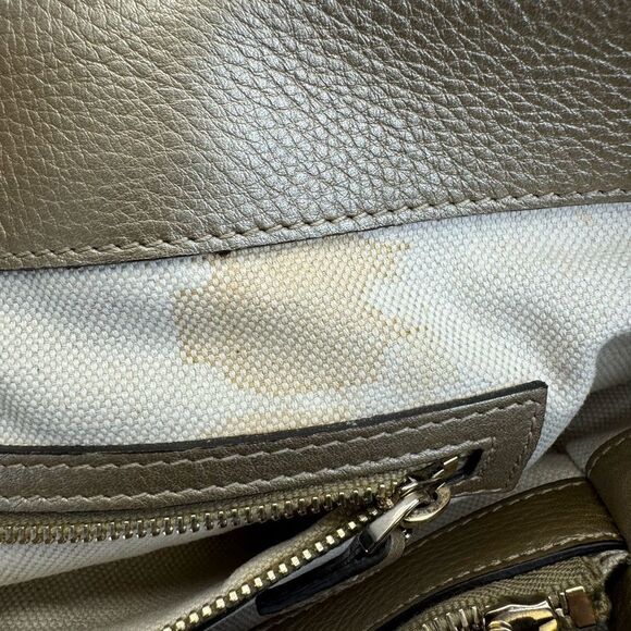 Gucci Gold Bella Tassel Braided Leather Tote - Picture 15 of 16